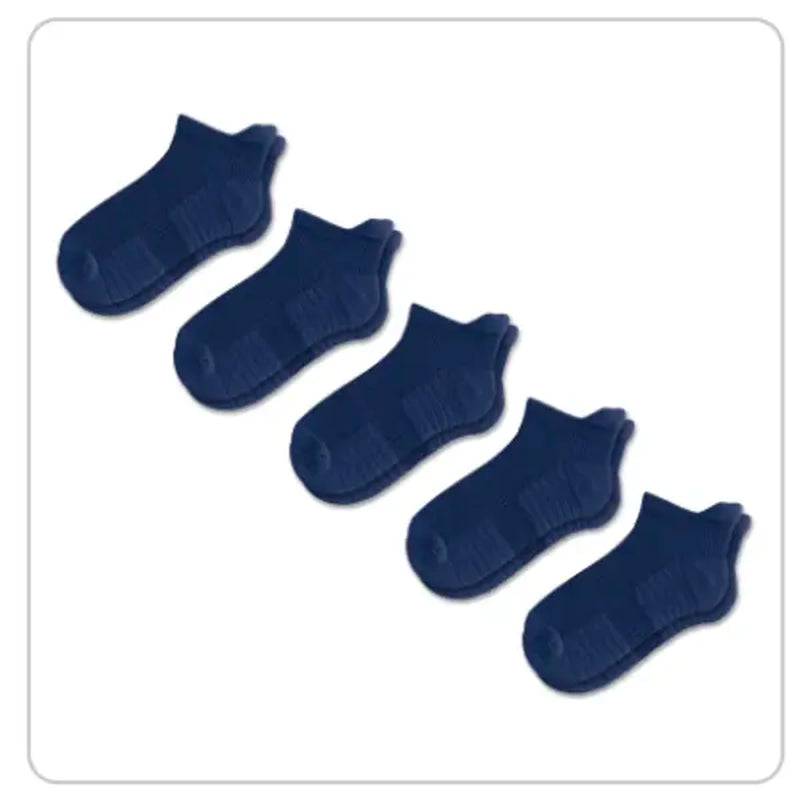 [5-Pack] Unisex Ankle Compression Socks - Viasox 14 Mmhg Uniform Compression, Bamboo Blend, Seamless, Supportive, Gentle, Moisture-Wicking, Improved Circulation, Foot Pain Relief, Less Foot Fatigue, All-Day Comfort for Exercise, Travel