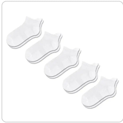 [5-Pack] Unisex Ankle Compression Socks - Viasox 14 Mmhg Uniform Compression, Bamboo Blend, Seamless, Supportive, Gentle, Moisture-Wicking, Improved Circulation, Foot Pain Relief, Less Foot Fatigue, All-Day Comfort for Exercise, Travel